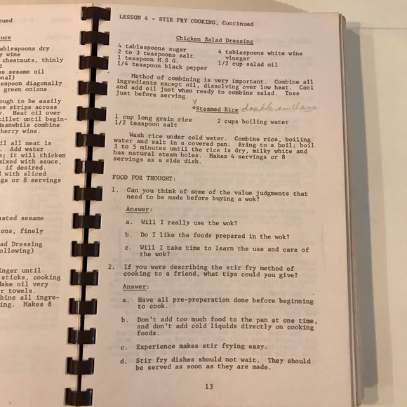 VINTAGE 1976 Foods for the Modern Family Workbook - Picture 4 of 11